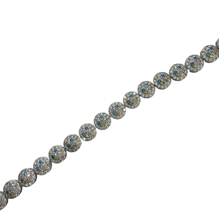 BRACCIALE - TENNIS ARGENTO - PIANETI