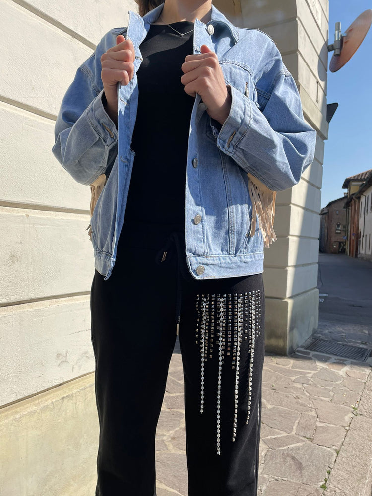 ODI ET AMO - PANTALONE FELPA CON BORCHIE LATERALI