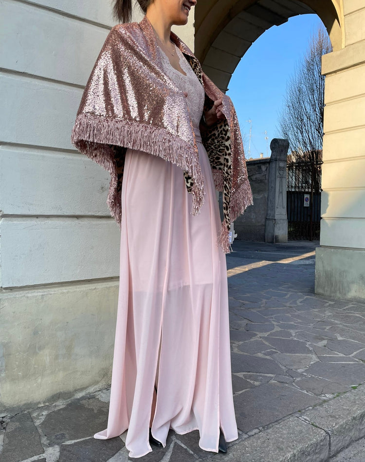 KATHERINA LORETTA - BRILLANTINI/LEOPARDATA - ROSA