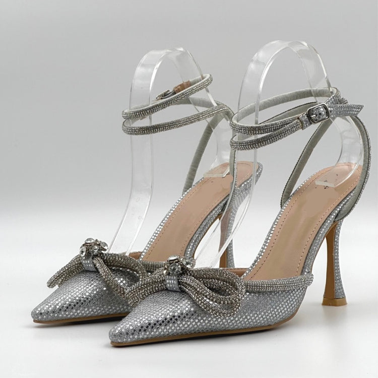 SANDALI HALLEY GLITTER - ARGENTO