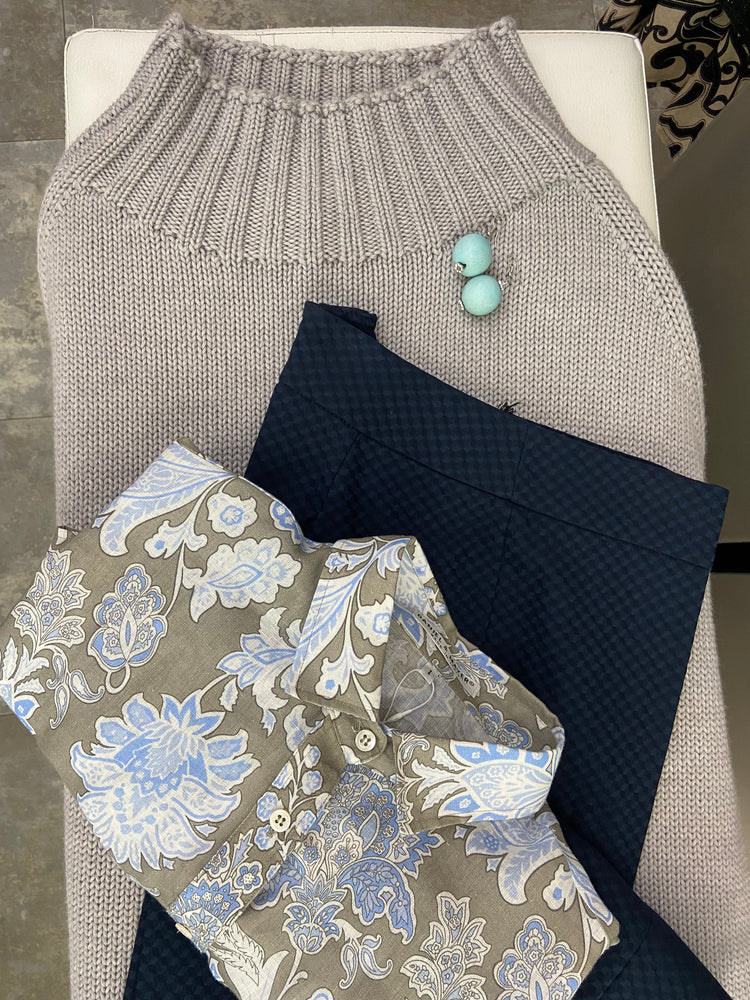 ORECCHINO - SFERA - CELESTE