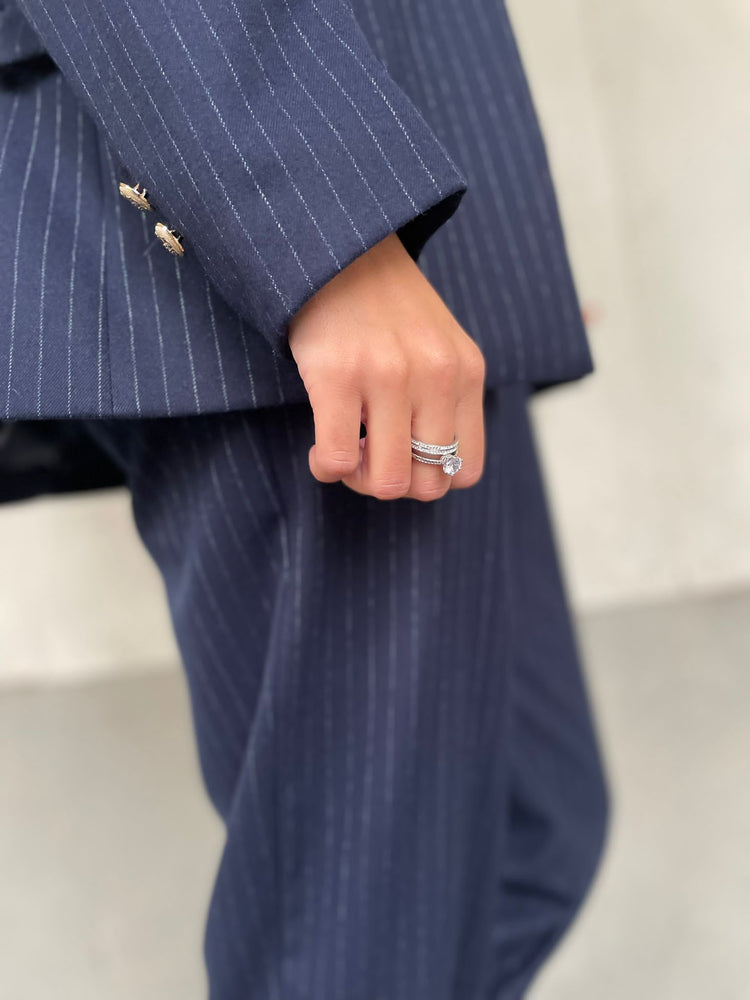 ANELLINO - ARGENTO - DIAMANTINI