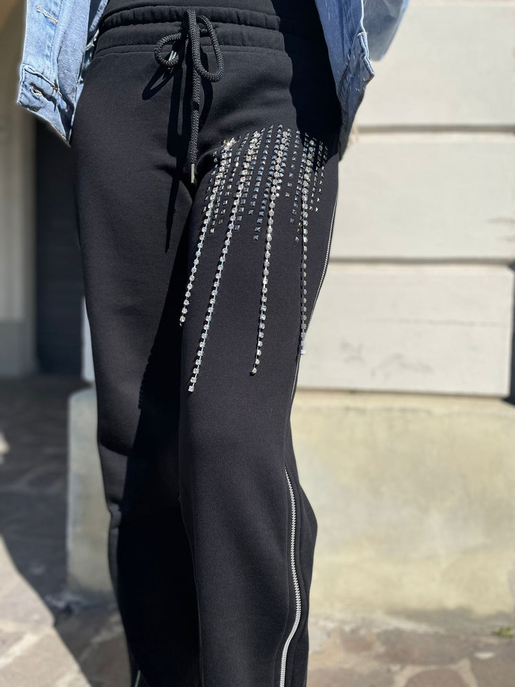 ODI ET AMO - PANTALONE FELPA CON BORCHIE LATERALI
