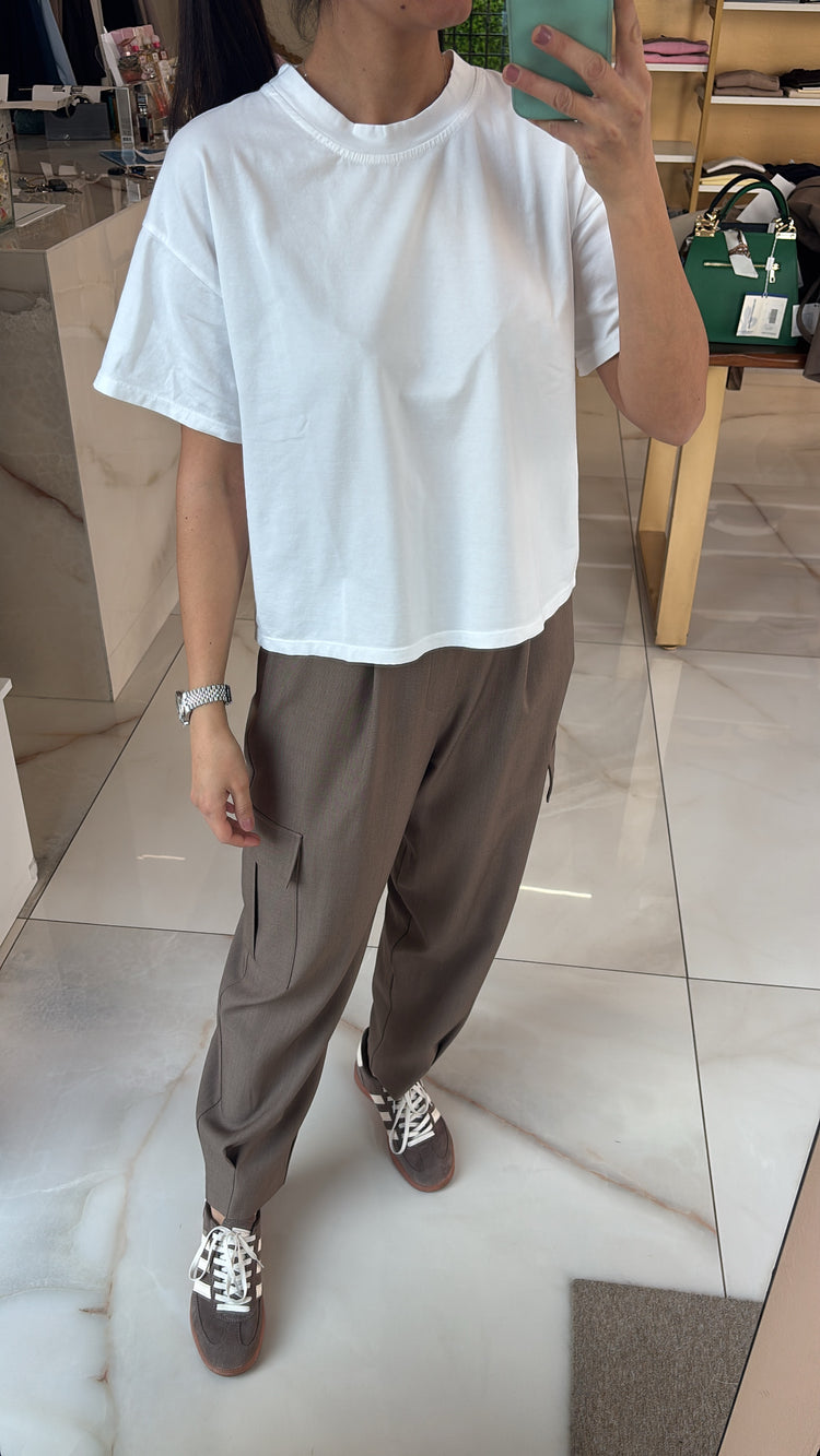 SUSY MIX - PANTALONE TASCONATO - FANGO