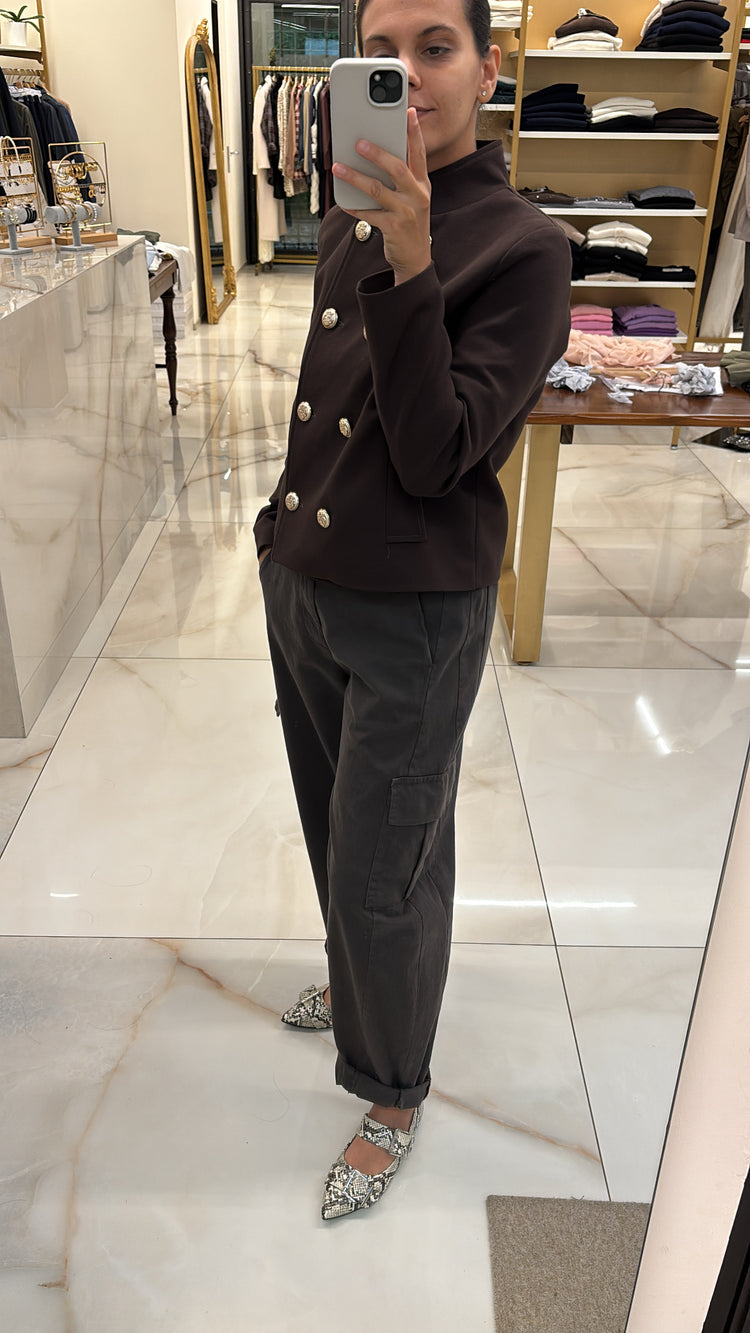 SUSY STAR - CAPPOTTO BOTTONI ORO - MORO