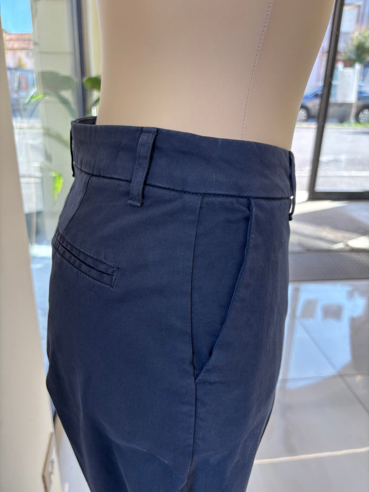CARMEN - PANTALONE CLASSICO GAMBA DRITTA - BLU