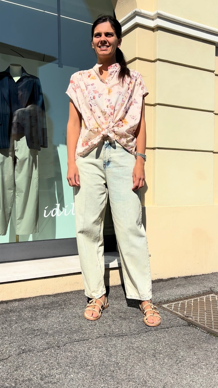 Susy mix - Camicia Fiori  - Rosa