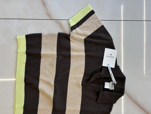 Susy mix - Polo rigata - giallo