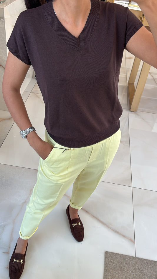 Margaret - Pantalone Coulisse - giallo