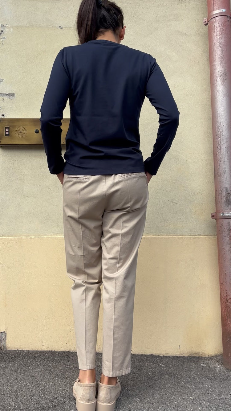 Margaret - Pantalone Coulisse - Beige