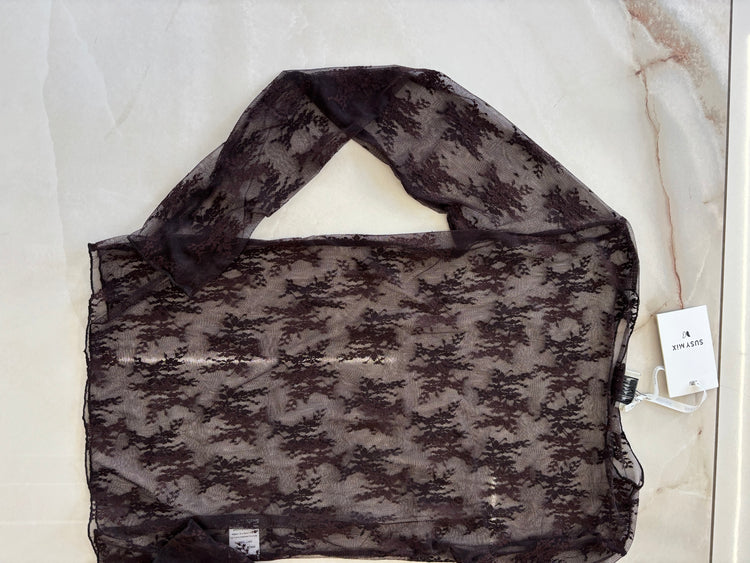 SUSY MIX - MAGLIA PIZZO - MORO