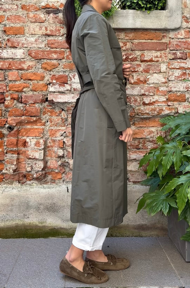 DANIEL & MAYER - TRENCH LUNGO - VERDE MILITARE