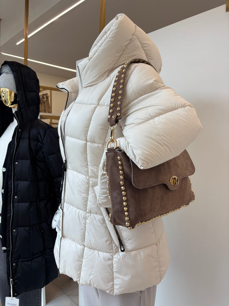 BORSA in PELLE - TAUPE