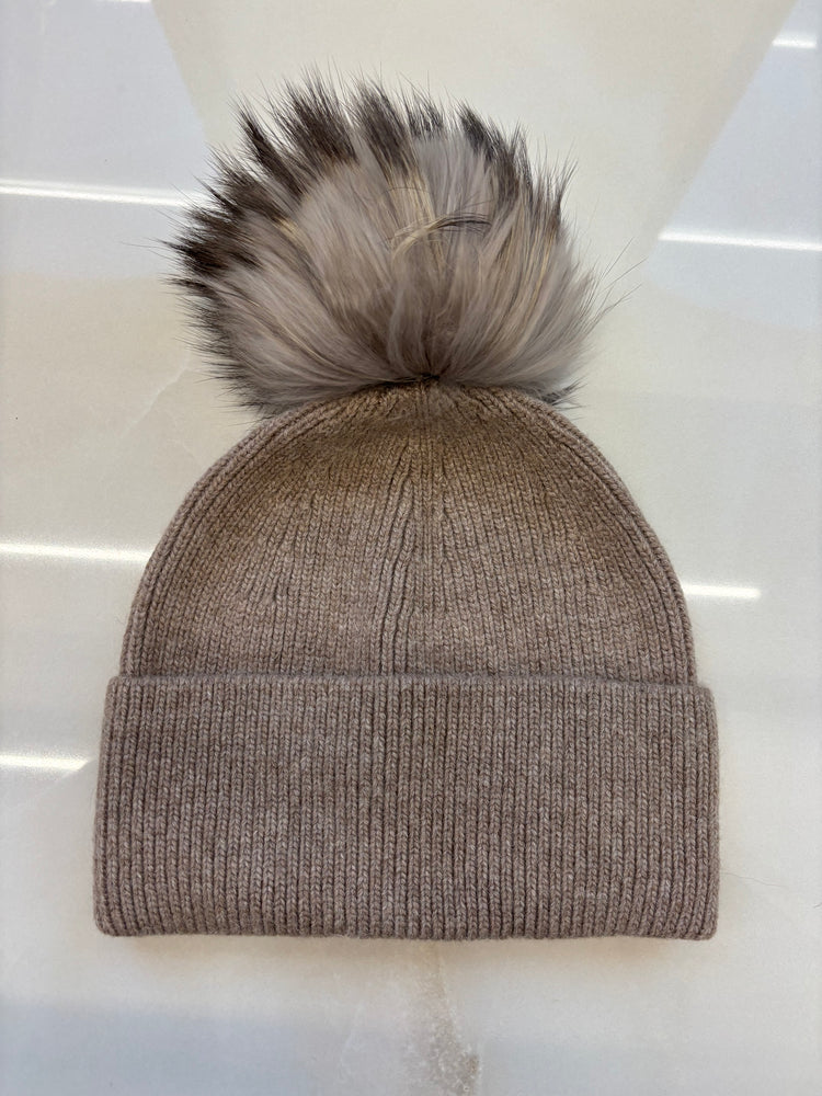 BERRETTA CON RISVOLTO E PON PON - DARCY - FANGO