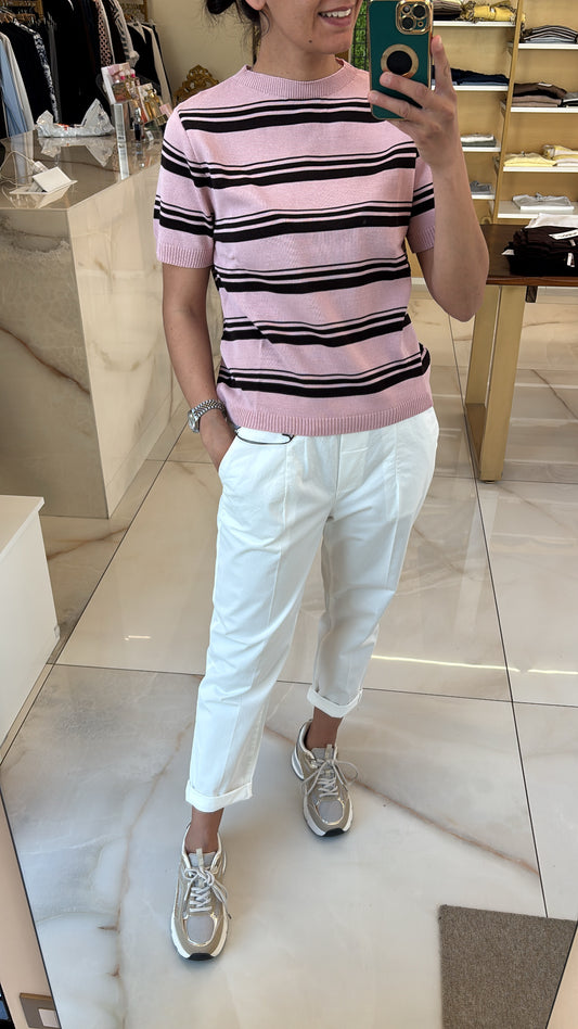 Margaret - Pantalone Coulisse - Bianco