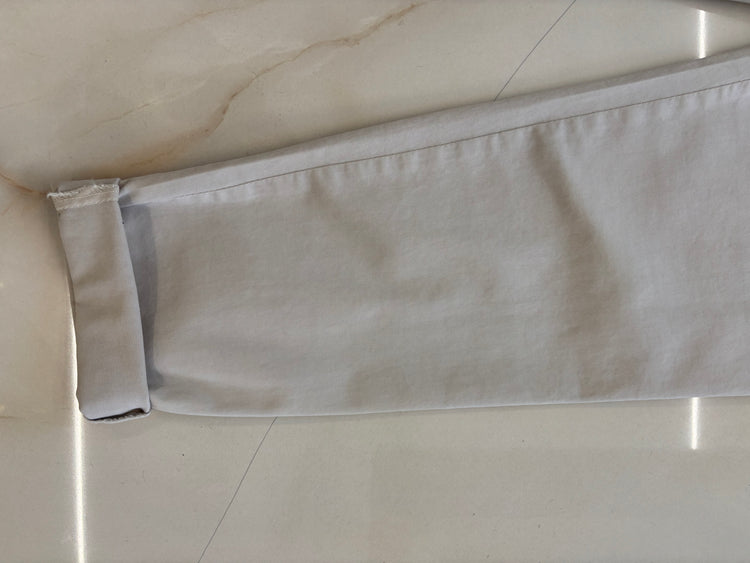 CARMEN - PANTALONE DRITTO CON COULISSE IN VITA - PANNA