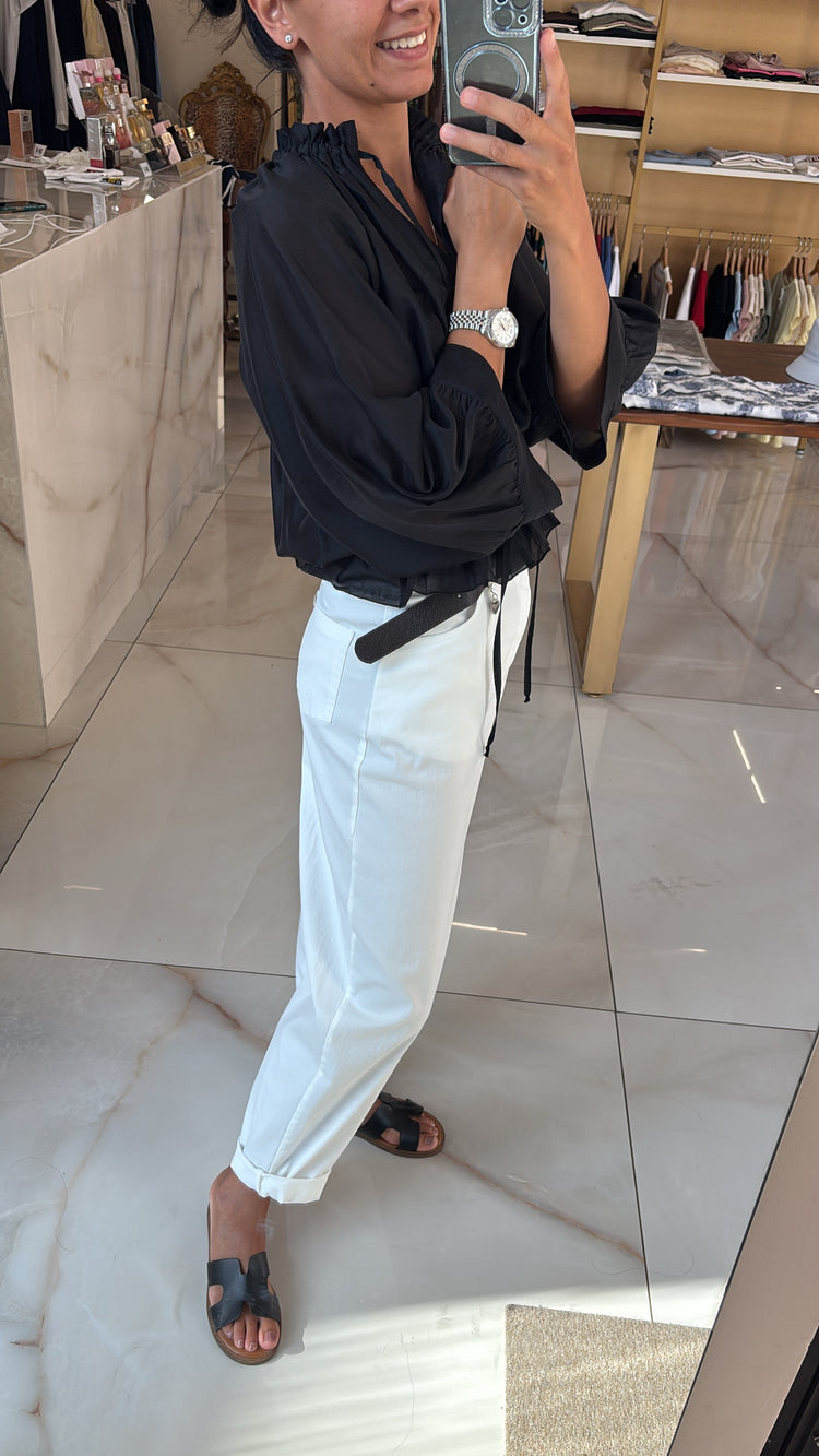 TENSIONE IN - CAMICIA MUSSOLA - NERA