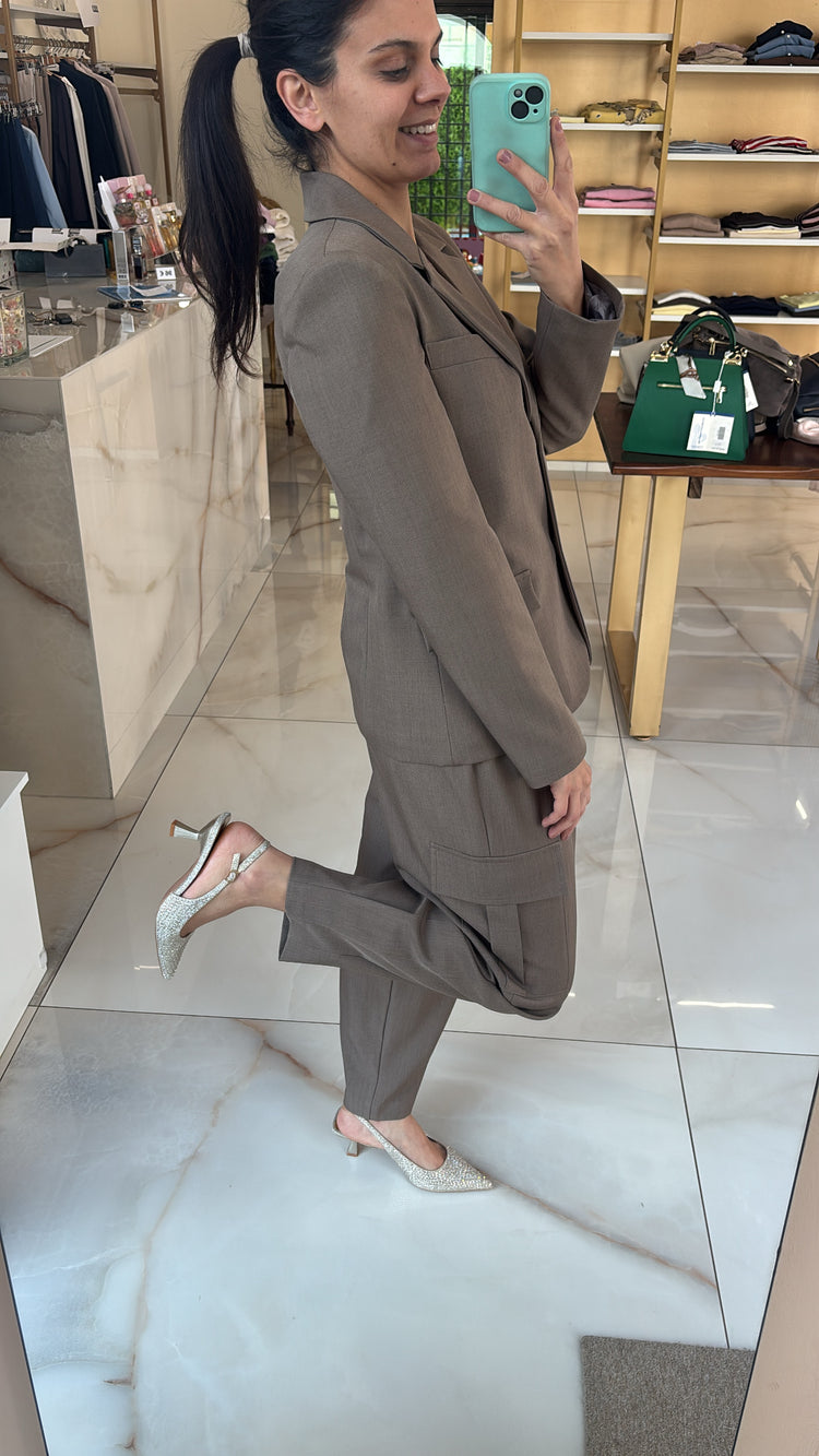 SUSY MIX - PANTALONE TASCONATO - FANGO