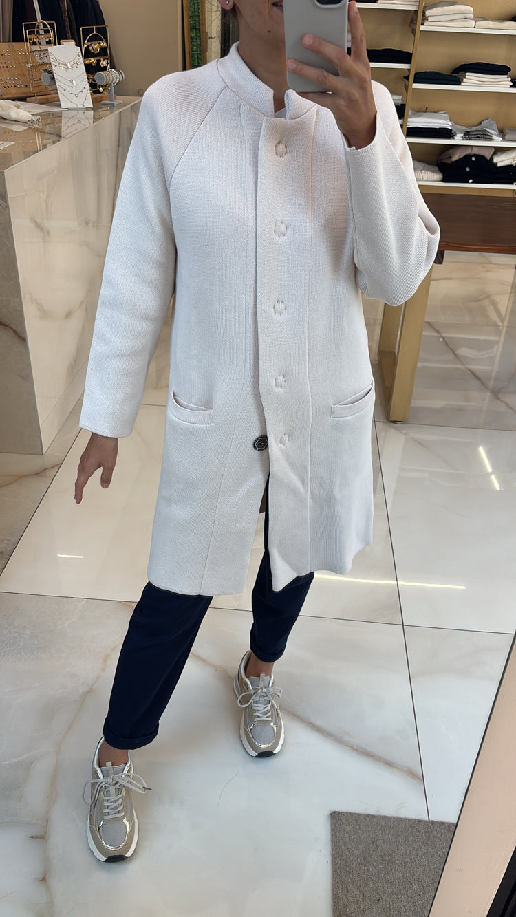 MARGARET - CAPPOTTO IN MAGLIA - GHIACCIO