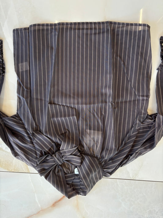 SUSY MIX - CAMICIA GESSATA  - MORO
