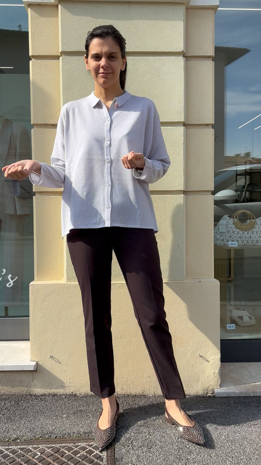 Daniel e mayer - Maglia in filo leggero  - grigia