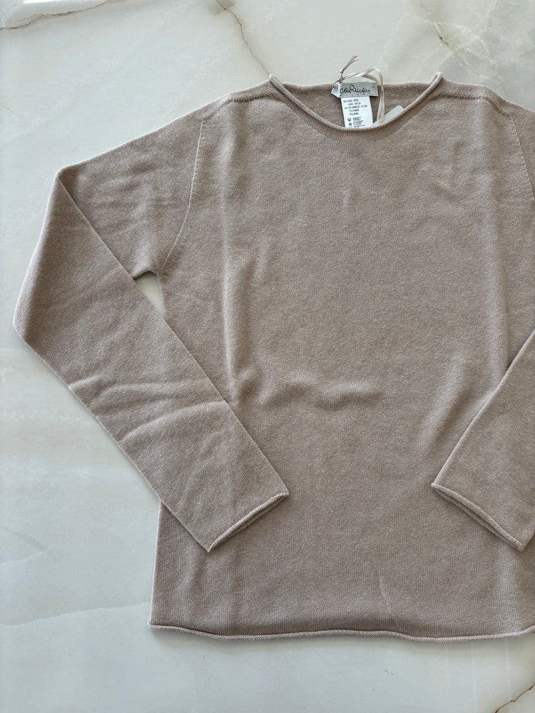 CARMEN - MAGLIONE MINIMAL - BEIGE