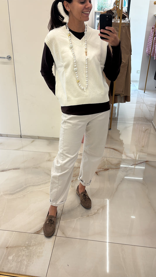 SUSY MIX - GILET MORBIDISSIMO - PANNA