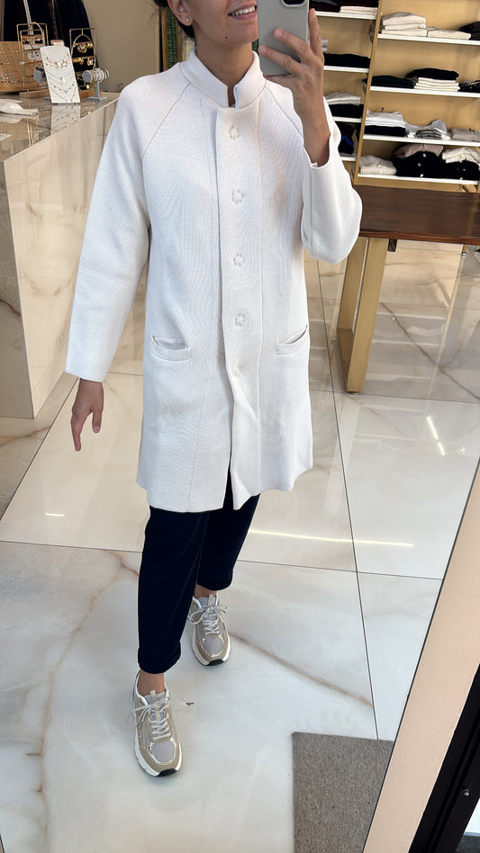 MARGARET - CAPPOTTO IN MAGLIA - GHIACCIO