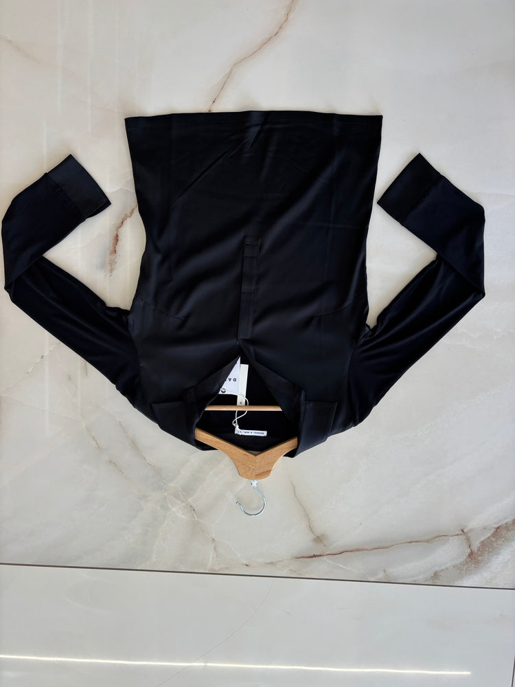 DANIEL E MAYER - MAGLIA CAMICIA SETA - NERA