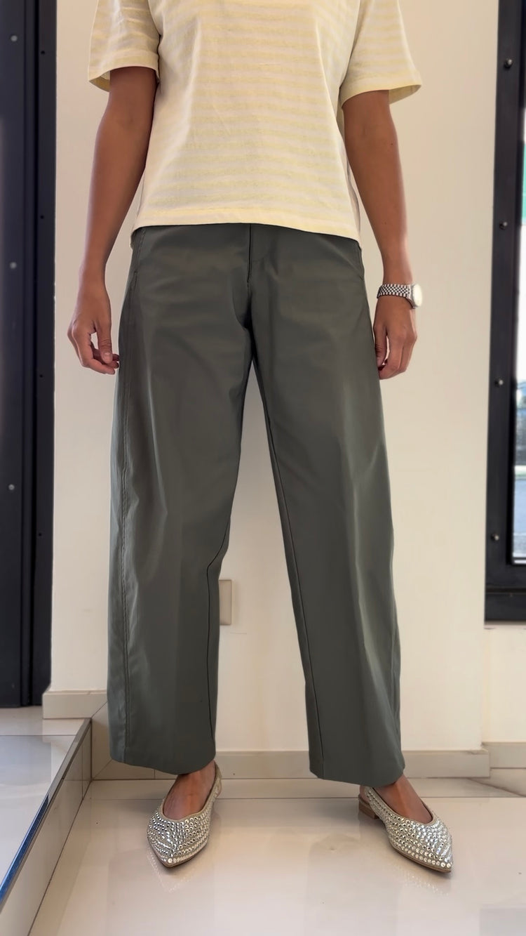 DANIEL & MAYER - PANTALONE OVETTO SUPER LEGGERO - VERDE