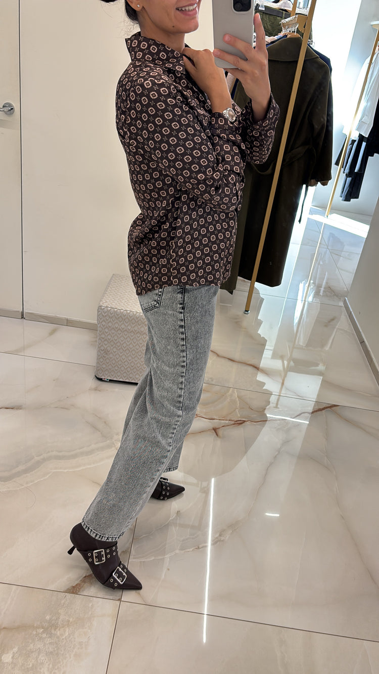 SUSY MIX - JEANS GAMBA DRITTA SLAVATI - GRIGIO