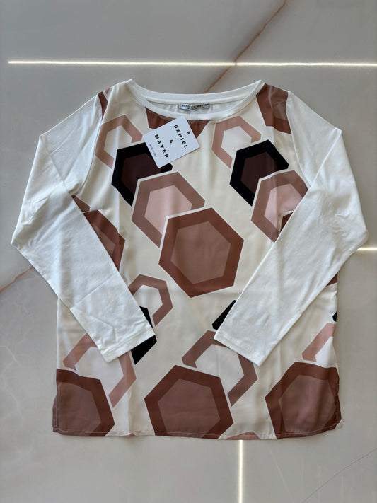 DANIEL E MAYER - MAGLIA FANTASIA GEOMETRICA