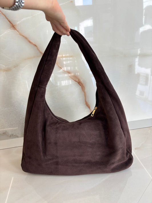 SHOPPER CAMOSCIO - TESTA DI MORO