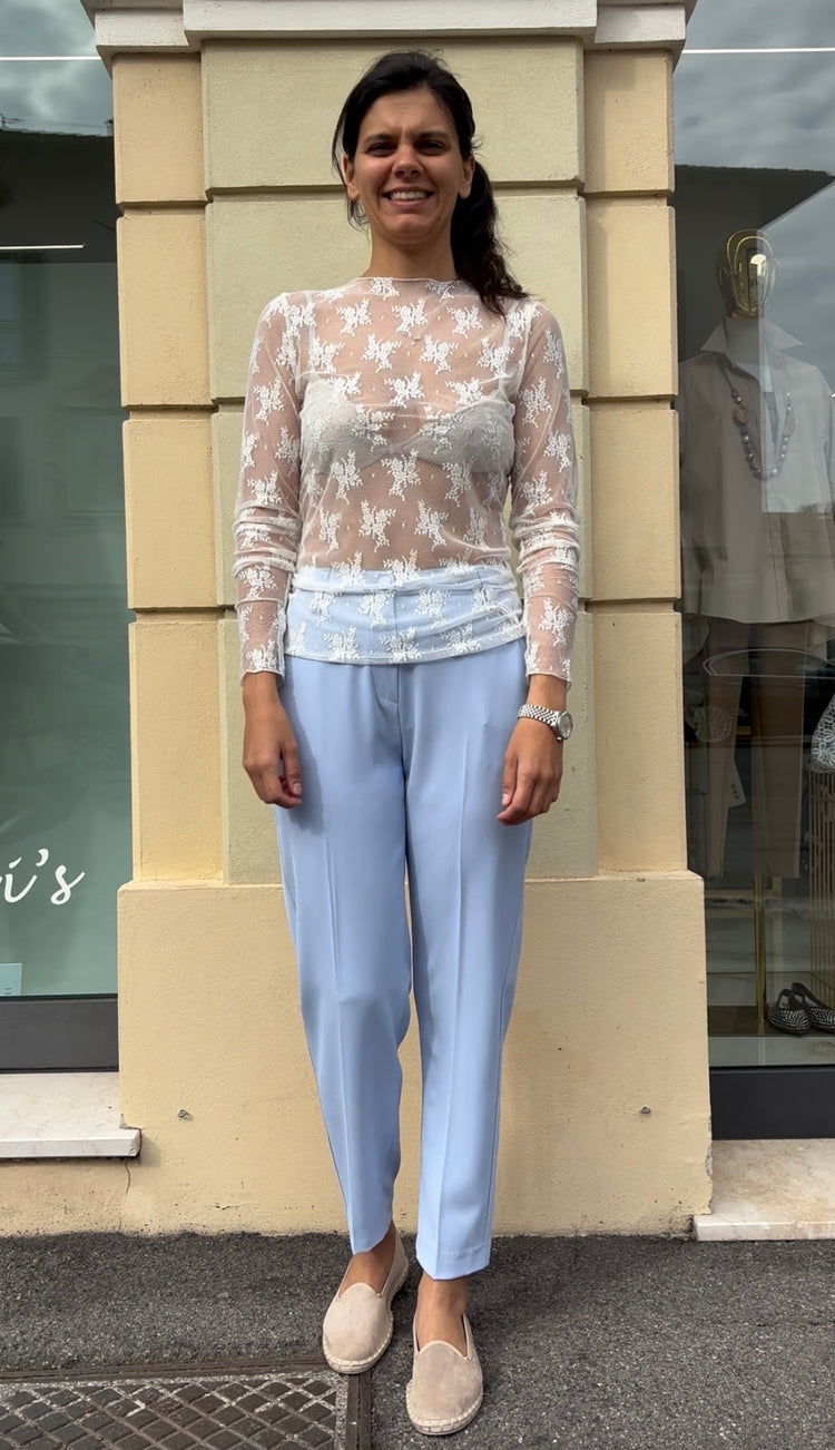 Susy mix - Maglia pizzo - Latte