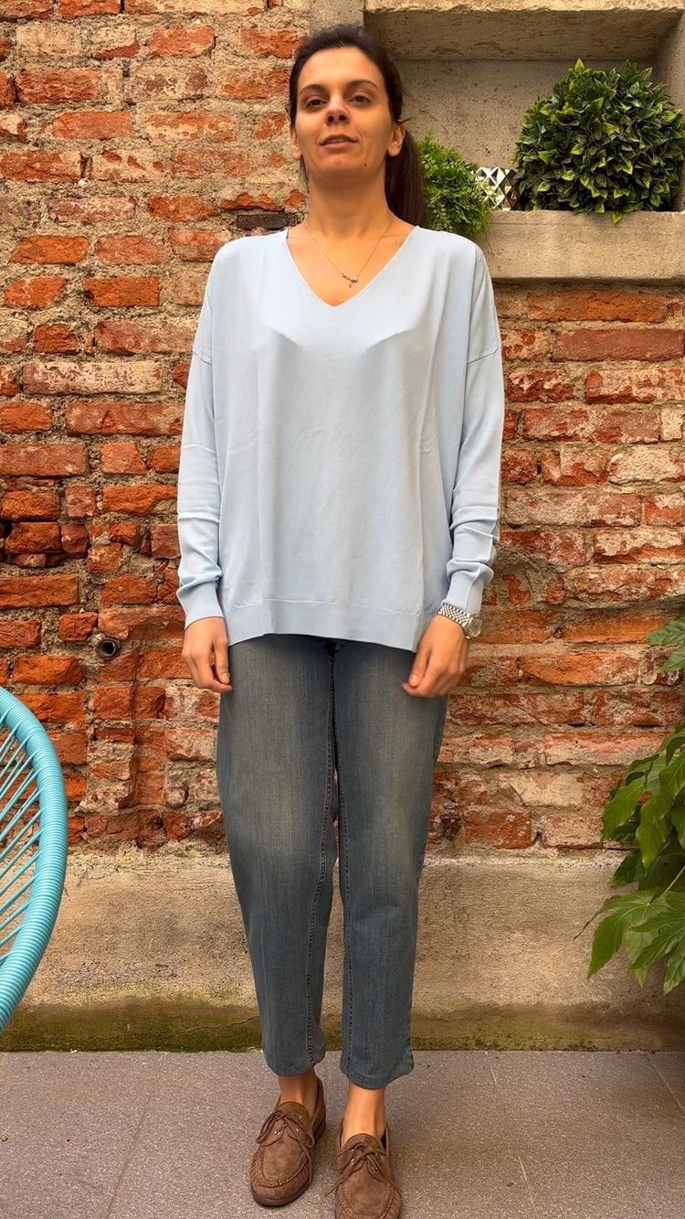 SUSY MIX - MAGLIA - CELESTE