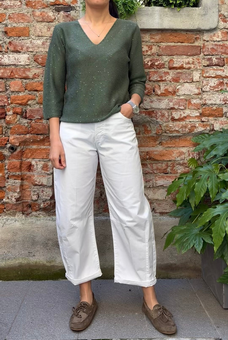 Daniel e mayer - Maglia con punti luce - Verde