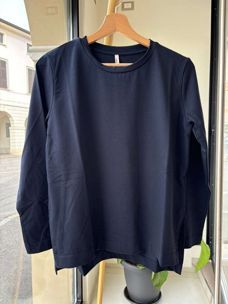 MARGARET - MAGLIA MANICA LUNGA - BASICA - BLU NOTTE