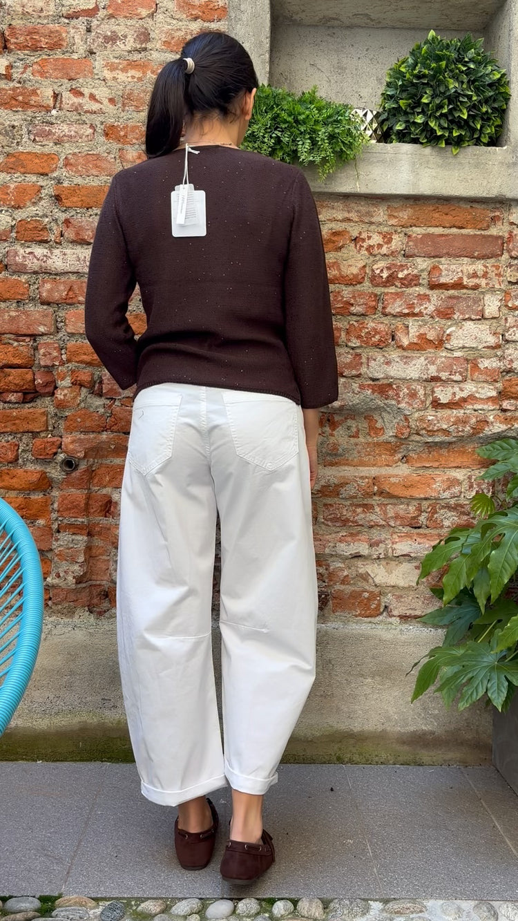 Margaret - Pantalone Ovetto - Bianco