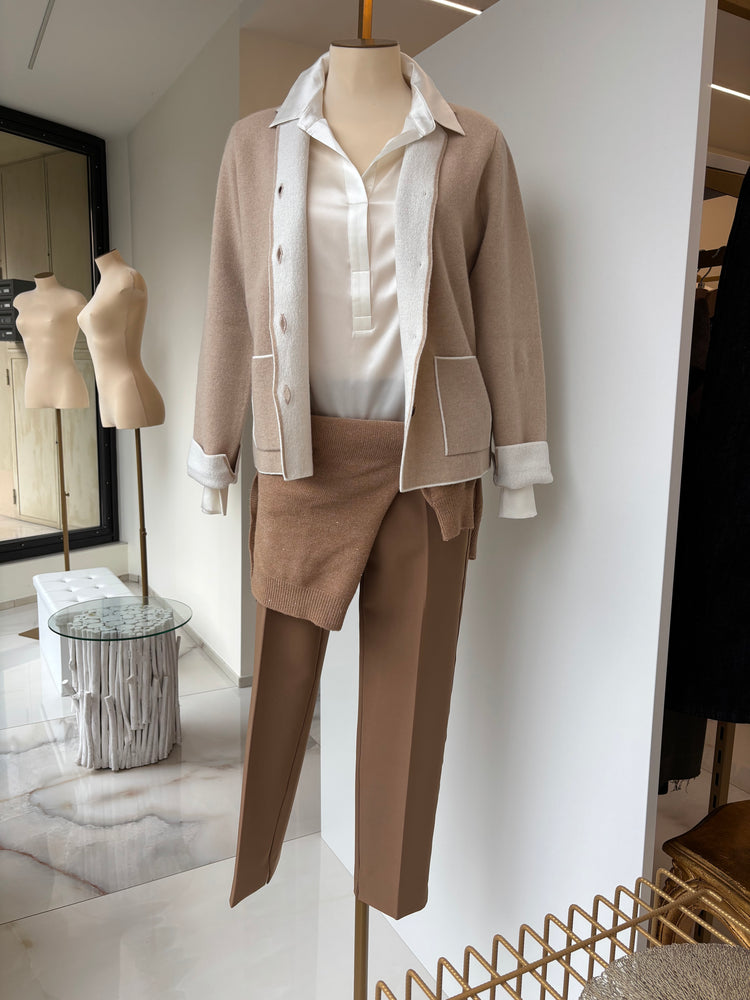 DANIEL E MAYER - MAGLIA CAMICIA SETA - BIANCA