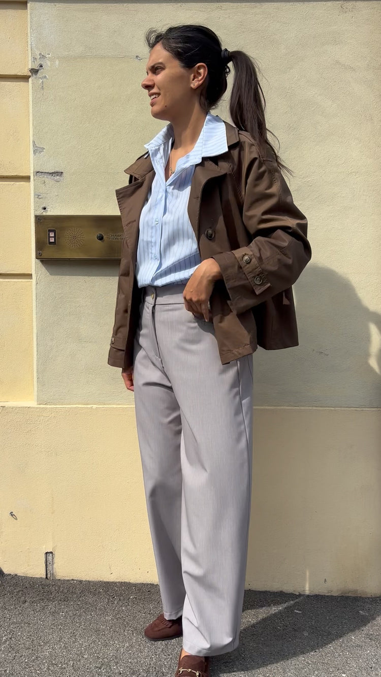 SUSY MIX - CAMICIE GESSATA - CELESTE