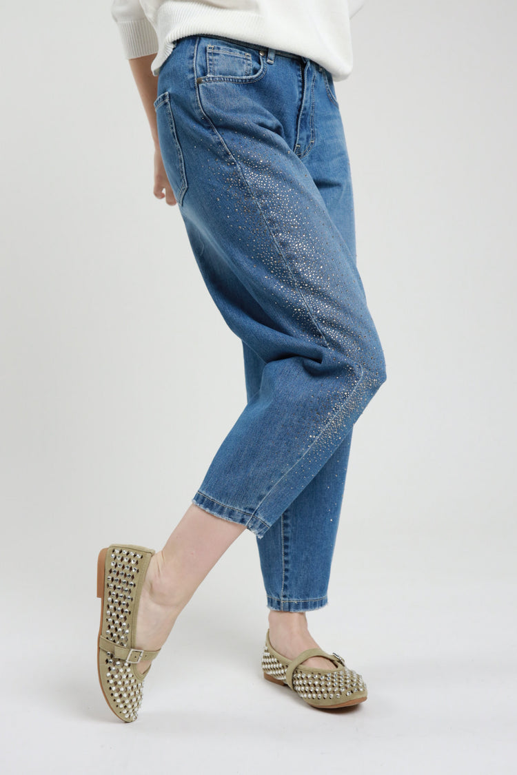 SUSY MIX - JEANS STRASS - DENIM CHIARO