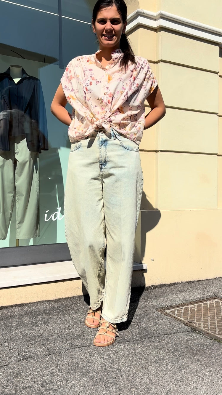 Susy mix - Camicia Fiori  - Rosa
