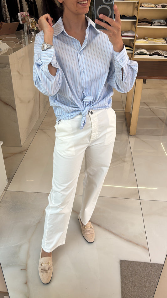 TENSIONE IN - PANTALONE BALOON BIANCO