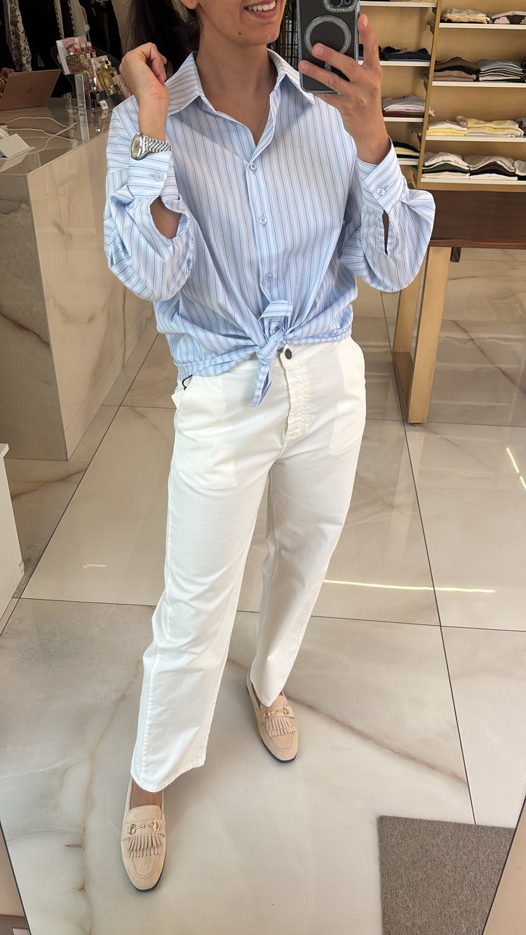 TENSIONE IN - PANTALONE BALOON BIANCO