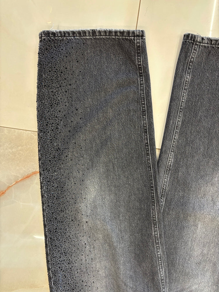 PHILIP - JEANS NERO DIAMANTINI