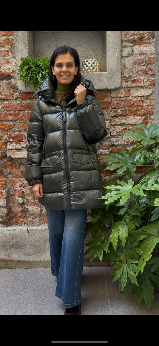 HAVEONE - PIUMINO CON CAPPUCCIO - MILITARY
