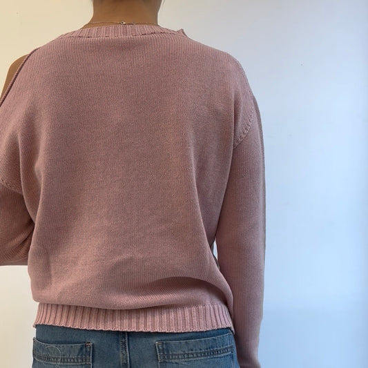 SUSY MIX - MAGLIA CUT OUT - ROSA