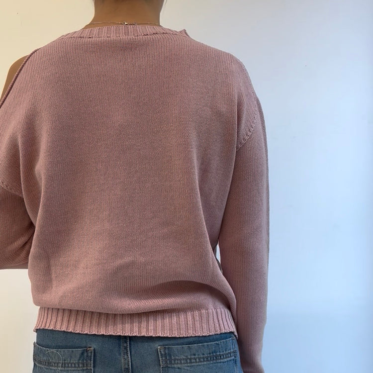 SUSY MIX - MAGLIA CUT OUT - ROSA