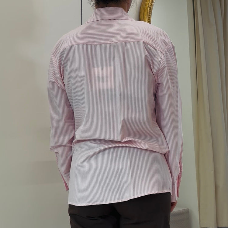 TENSIONE IN - CAMICIA RIGHE BASICA - ROSA
