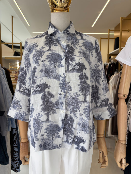 DANIEL E MAYER - CAMICIA IN LINO - PAESAGGIO